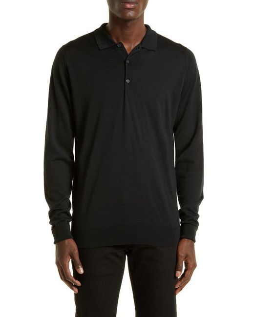 John Smedley Cotswold Wool Polo Sweater in at