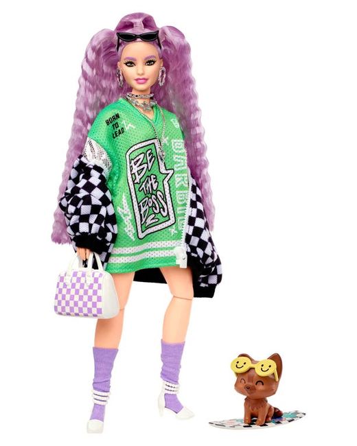 Mattel Barbie Extra Race Car Jacket Doll in at