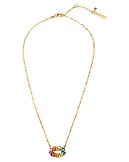 Kurt Geiger London Lips Pendant Necklace in at