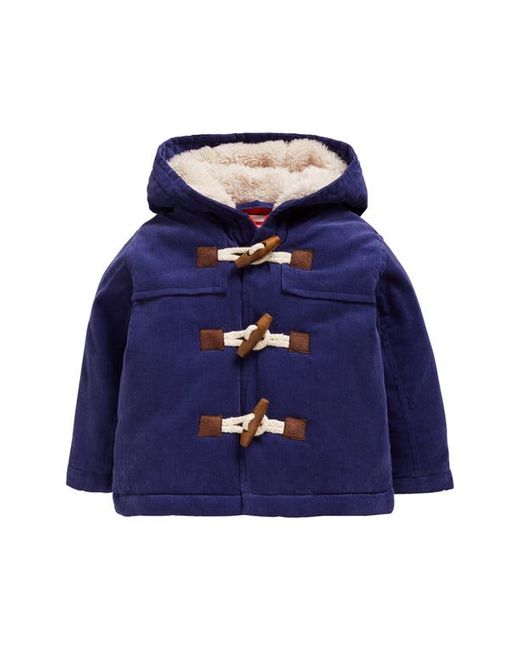 Mini Boden Cotton Corduroy Hooded Duffle Coat in at