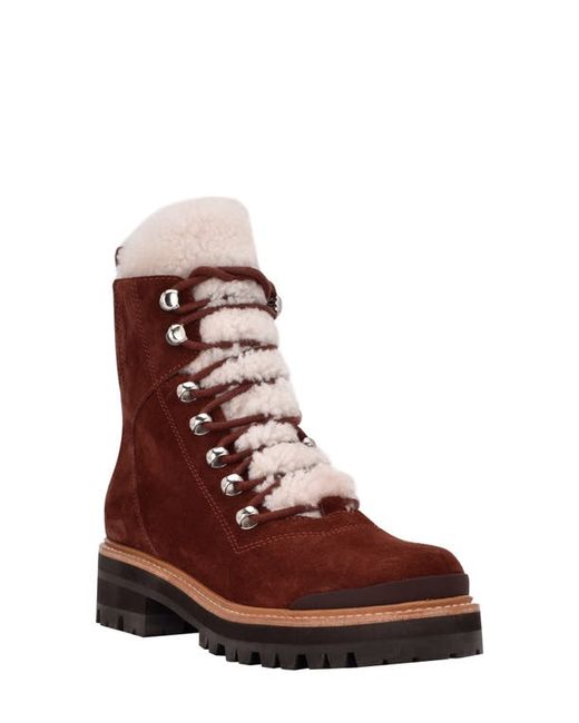 Marc Fisher LTD Izzie Genuine Shearling Lace-Up Boot in at