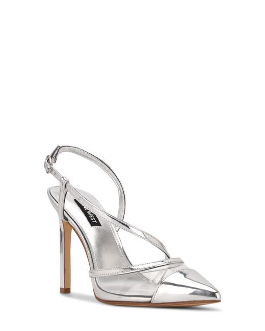 Nine West Timie Slingback Pointed Toe Pump in Clear at