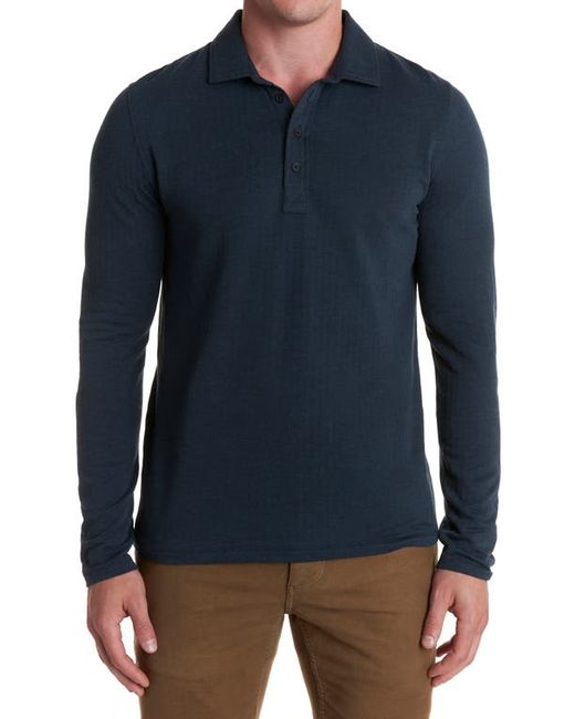 Billy Reid Cotton Blend Knit Polo Shirt in at
