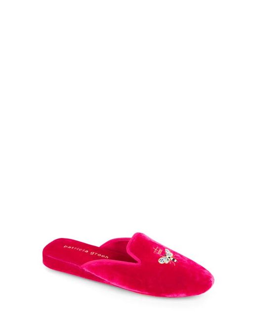 Patricia Green Queen Bee Embroidered Slipper in at