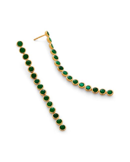 Monica Vinader x Kate Young Gemstone Cocktail Drop Earrings in at