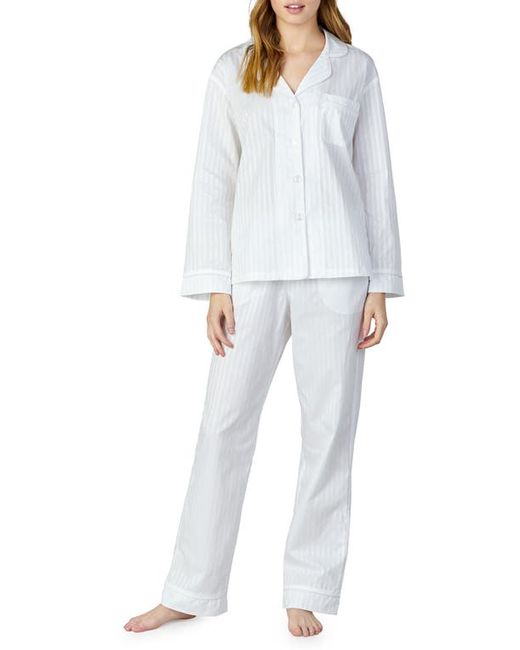 Bedhead Pajamas 3D Stripe Organic Cotton Sateen Pajamas in at