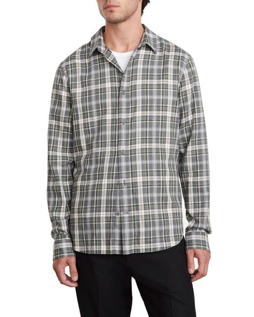 Vince Weeknight Plaid Flannel Button-Up Shirt in at