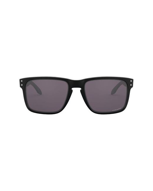 Oakley Holbrook XL 59mm Polarized Sunglasses in Matte Black/Prizm Grey at