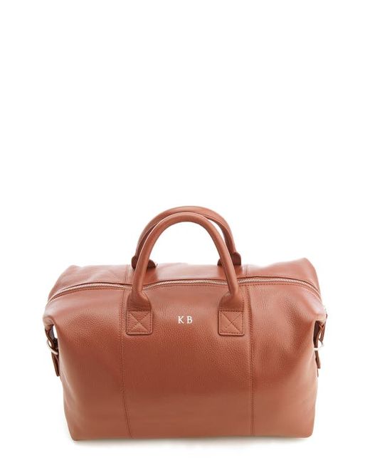 ROYCE New York Personalized Leather Duffle Bag in at