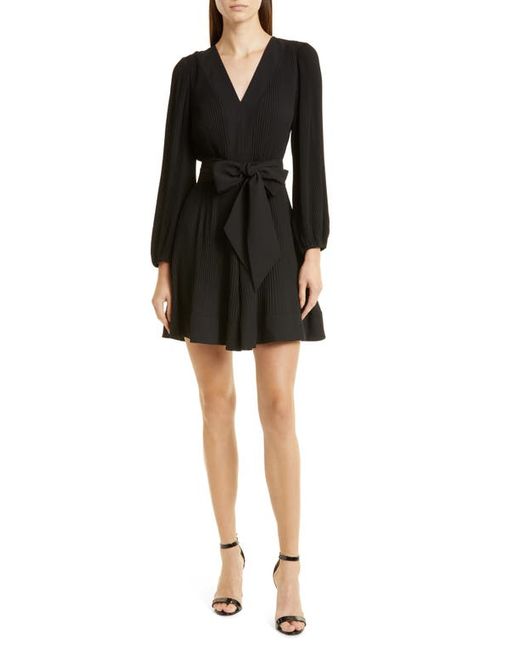 Milly Liv Pleated Long Sleeve Dress in at