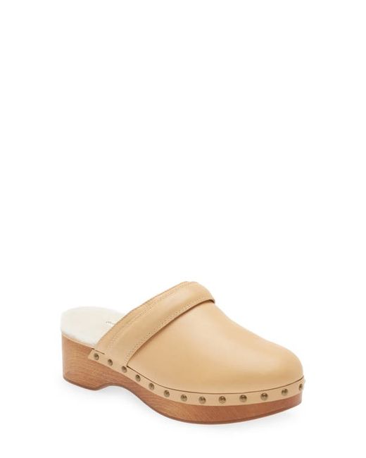 Madewell The Cecily Genuine Shearling Lined Clog in at