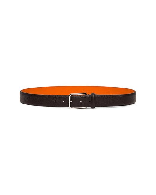 Santoni Reversible Leather Belt in at