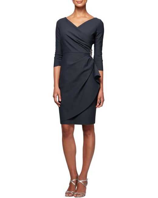 Alex Evenings Embellished Ruched Sheath Dress in at