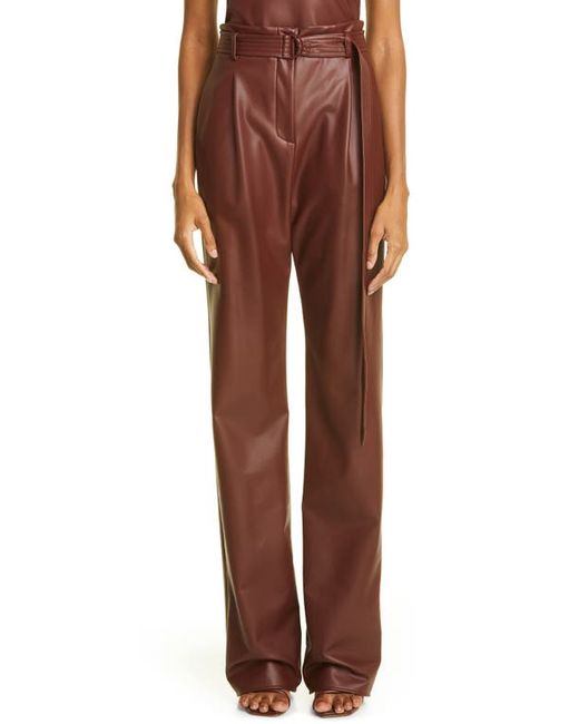 Lapointe Belted Faux Leather Pants in at