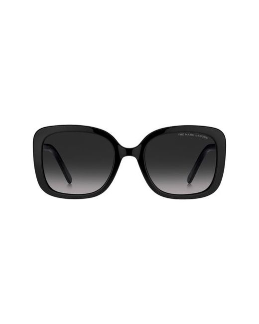 Marc Jacobs 54mm Gradient Square Sunglasses in Black Grey Shaded at