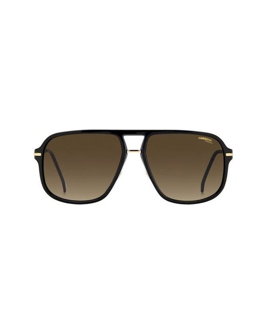 Carrera 60mm Gradient Square Sunglasses in Black Gold at