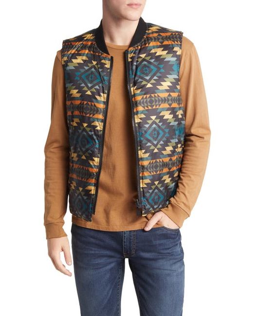 Pendleton Wild Horse Quilted Reversible Down Vest in at
