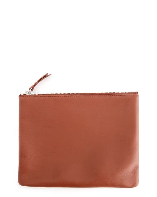 ROYCE New York Personalized Leather Travel Pouch in at