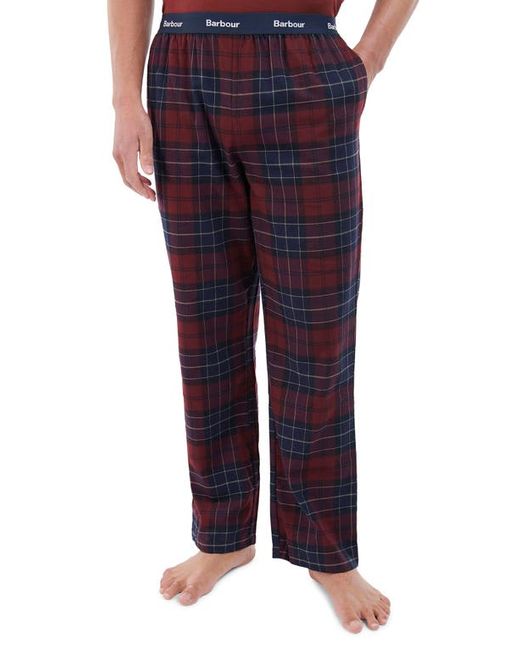 Barbour Glenn Tartan Print Cotton Pajama Pants in at