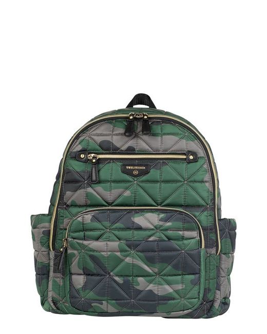 TWELVElittle Companion Quilted Nylon Diaper Backpack in at