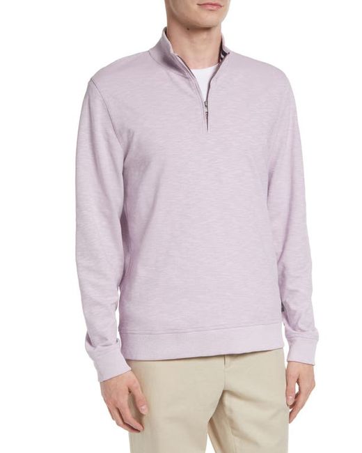 Ted Baker London Berks Stand Collar Quarter Zip Pullover in at