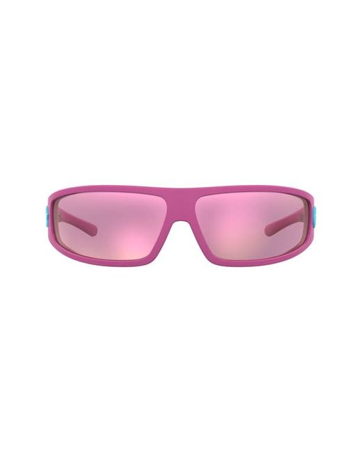 Chiara Ferragni 53mm Wraparound Sunglasses in Pink Multilayer at