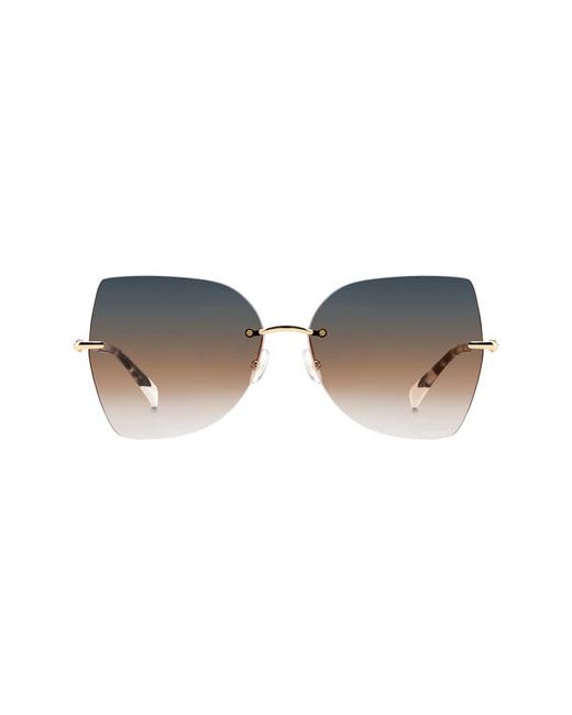 Missoni 56mm Gradient Cat Eye Sunglasses in Gold Brown at