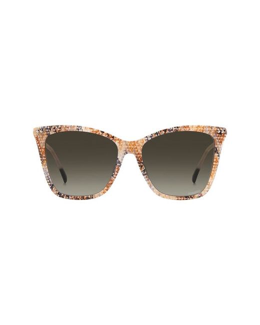Missoni 54mm Cat Eye Sunglasses in Pattern/Brown Gradient at