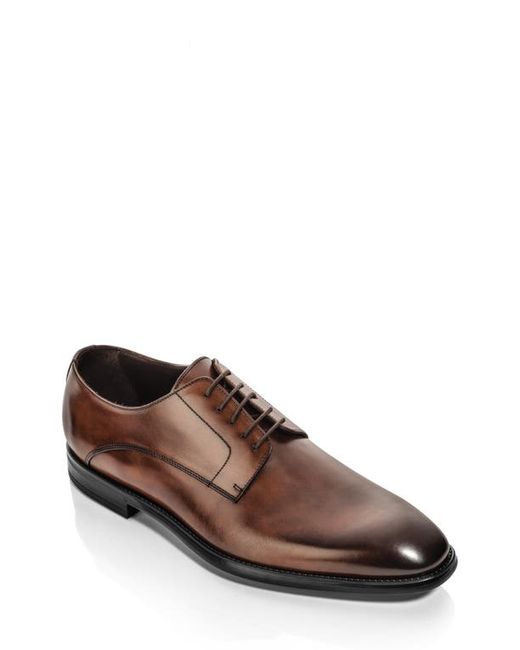 To Boot New York Amedeo Derby in Crust Marrone Ant. at