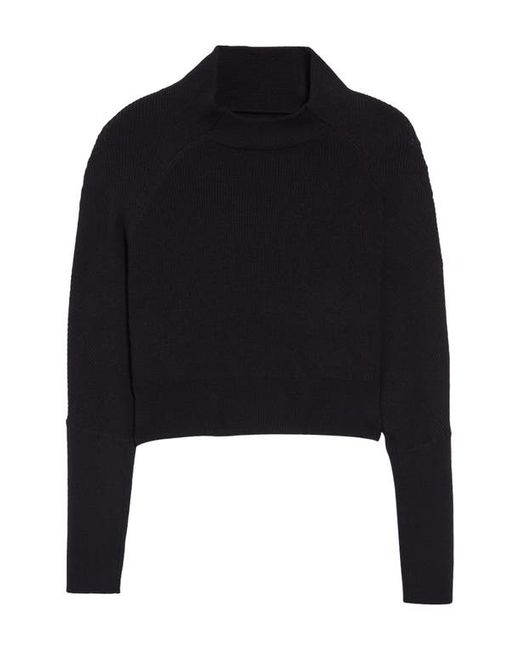 AllSaints Ridley Cowl Neck Wool Cashmere Crop Sweater in at