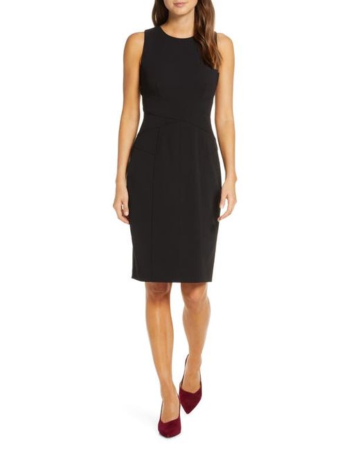 Vince Camuto Sleeveless Crepe Sheath Dress in at