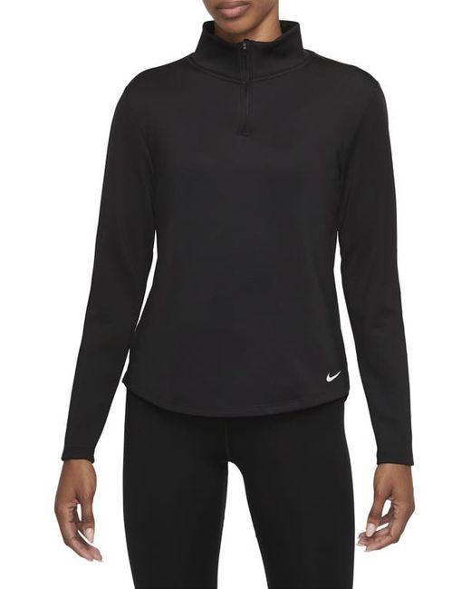 Nike Therma-FIT One Long Sleeve Half Zip Pullover in Black at
