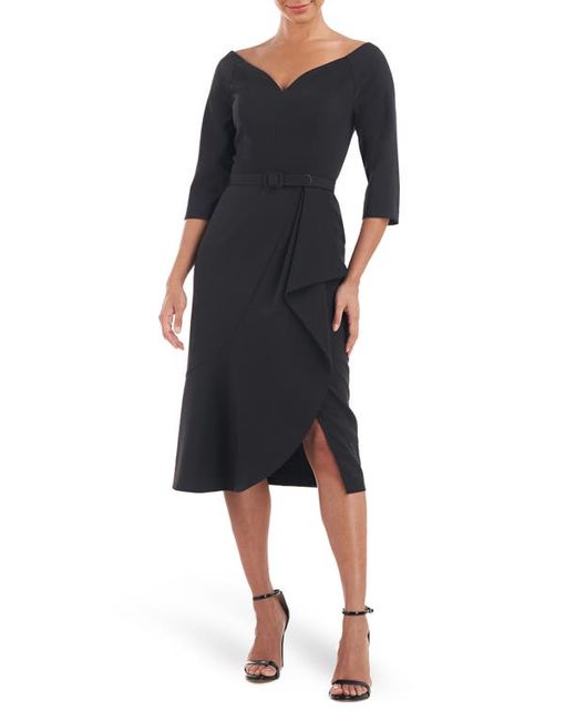 Kay Unger Izzy Belted Cocktail Dress in at