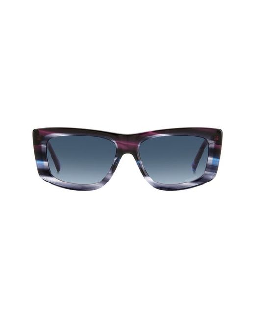 Missoni 60mm Gradient Rectangular Sunglasses in Violet Shaded at
