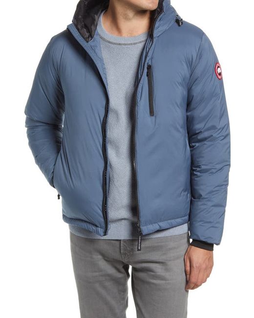 Canada Goose Lodge Packable Windproof 750 Fill Power Down Hooded Jacket in at
