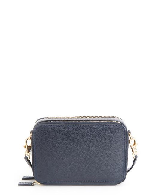 ROYCE New York Personalized Leather Crossbody Camera Bag in at