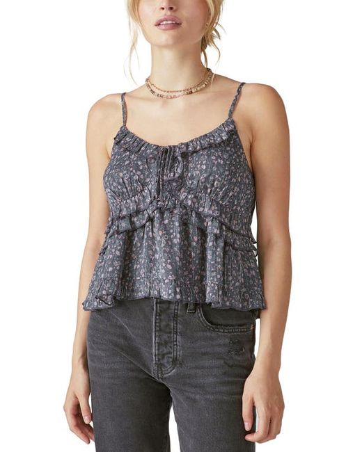 Lucky Brand Print Shine Chiffon Camisole in at