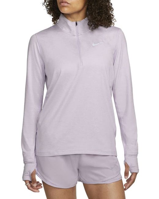 Nike Element Half Zip Pullover in Doll/Barely Grape/Heather at