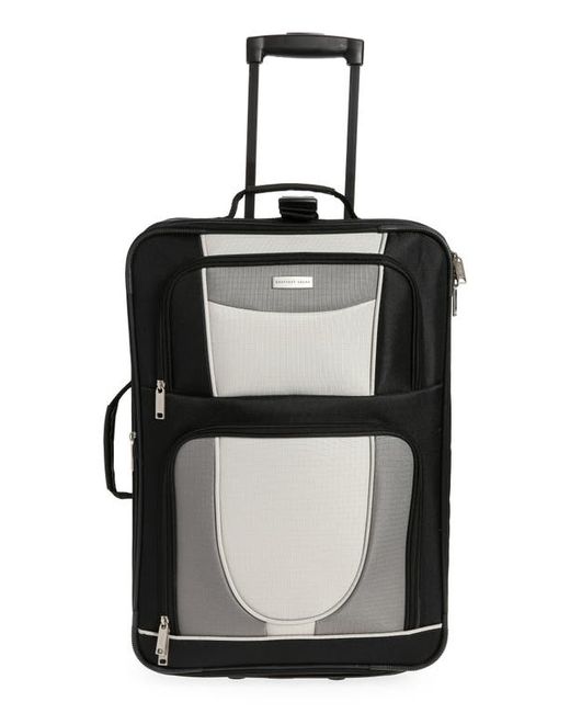 Geoffrey Beene 21-Inch Rolling Carry-On in Black W/Grey at