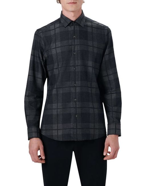 Bugatchi Shaped Fit Print Button-Up Shirt in at