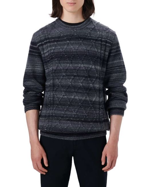 Bugatchi Diamond Stitch Wool Blend Sweater in at