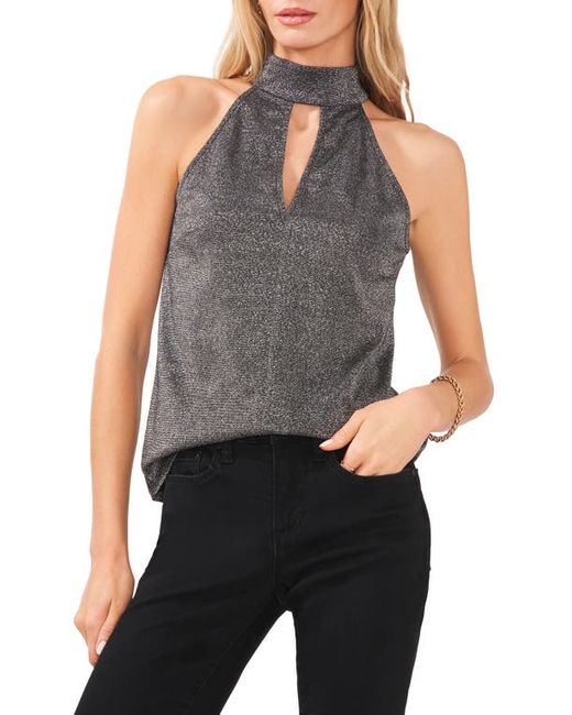 1.State Metallic Halter Neck Top in at