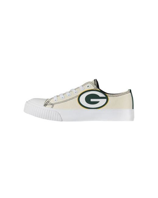 Foco Green Bay Packers Low Top Canvas Shoes at