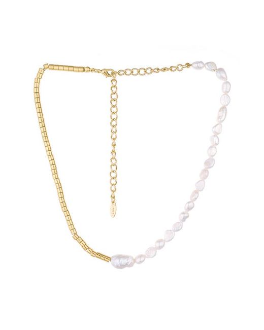 Ettika Freshwater Pearl Necklace in at