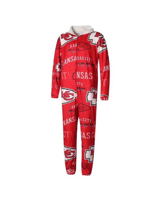 Concepts Sport Kansas City Chiefs Windfall Microfleece Union Suit Pajamas at
