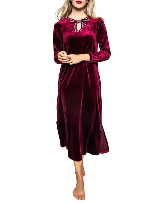 Petite Plume Harlow Velour Nightgown in at