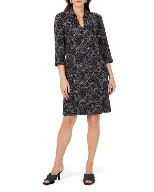Foxcroft Swirling Print A-Line Dress in at