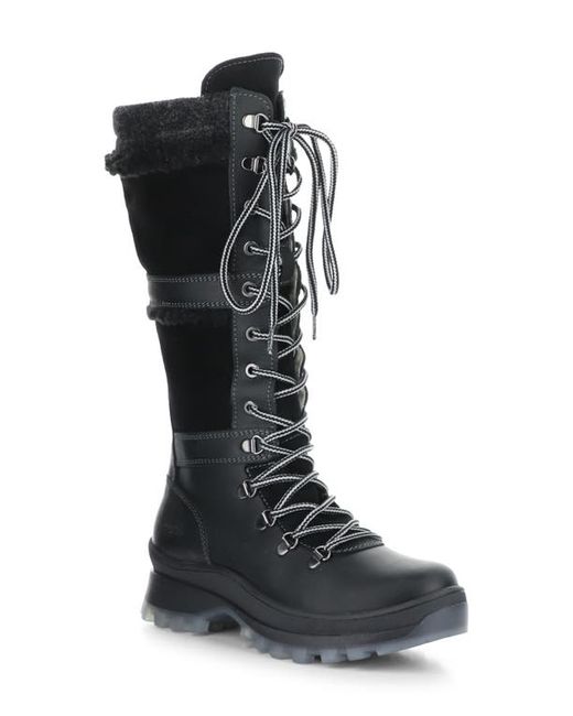 Bos. & Co. Bos. Co. Daws Waterproof Winter Boot in Black/Grey Saddle/Goatlan at