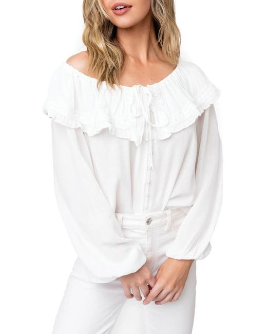 Gibsonlook Off the Shoulder Ruffle Blouse in at