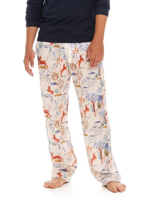 The Lazy Poet Drew Equus Horse Print Linen Pajama Pants in at